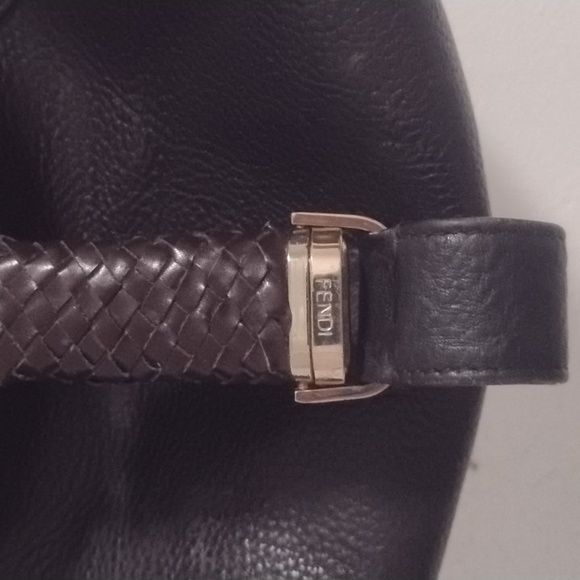 Fendi Vintage Y2K Dk Brown Leather Spy Bag Lk New Perfect! - Picture 3 of 14